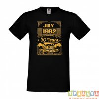 Мъжка тениска JULY 1992 30 YEARS OF BEING AWESOME 2, снимка 4 - Тениски - 35808773