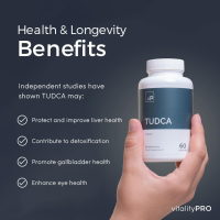 Добавка Vitality Pro TUDCA - 15 грама, 250 mg x 60 капсули, снимка 4 - Хранителни добавки - 44674414