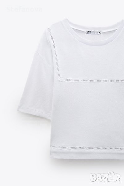 Zara-Нова блуза с перфорирана тъкан, снимка 1