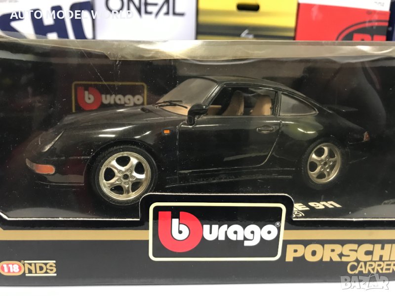 BBURAGO метална колекционерска количка PORSCHE 911 993 1:18 NEW, снимка 1