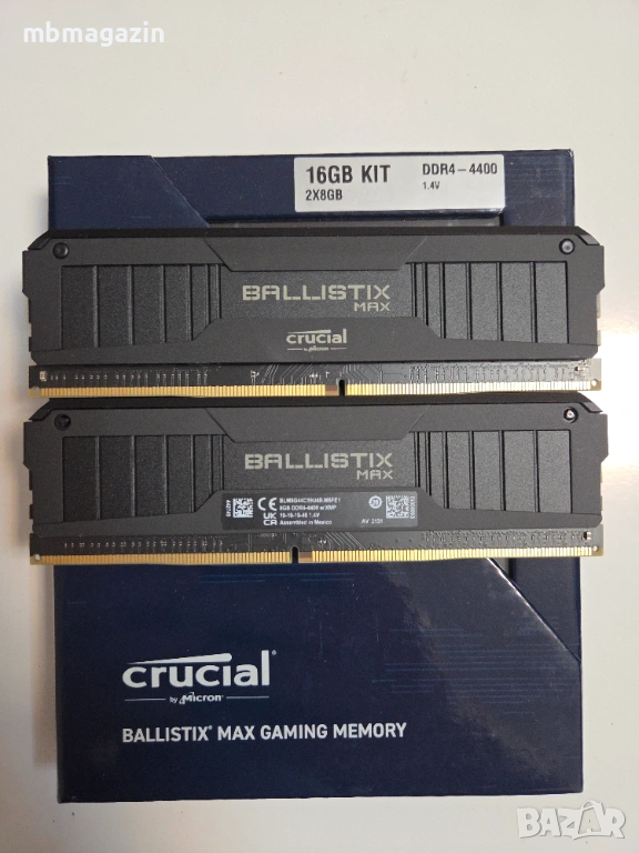Crucial Ballistix MAX 4400mhz DDR4 8GBx2 16GB, снимка 1