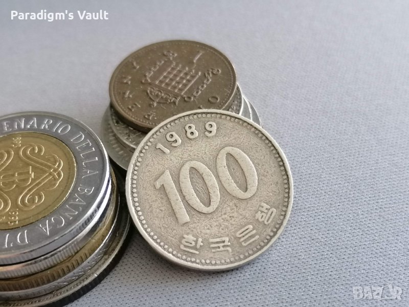 Монета - Южна Корея - 100 вона | 1989г., снимка 1