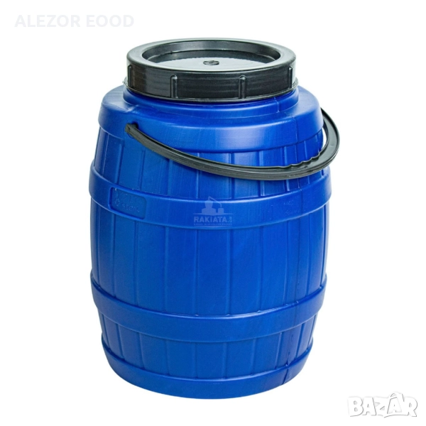 Бидон 12 литра с дръжка, син с форма на буренце, снимка 1