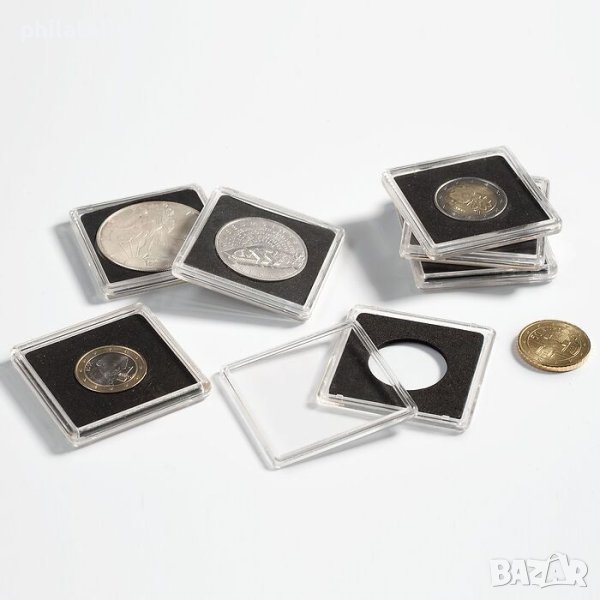 Квадратни капсули за монети QUADRUM - 17 мм , 10 бр., снимка 1