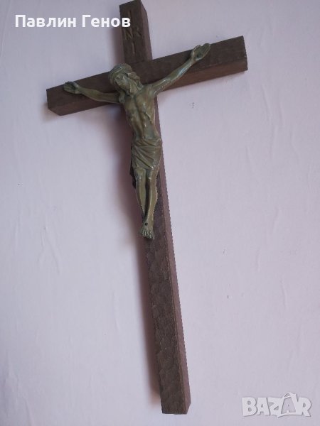 Стар кръст , Исус Христос 50х26см , снимка 1