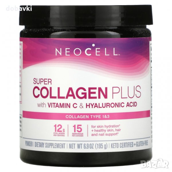 Колаген Neocell Super Collagen Plus with Vitamin C Hyaluronic Acid, снимка 1