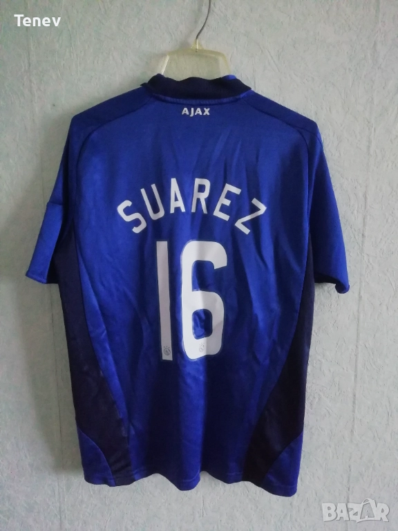 Ajax Suarez 2008 2009 Away Adidas оригинална тениска фланелка Аякс Луис Суарез екип , снимка 1