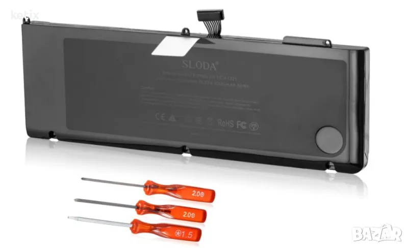 Батерия SLODA, съвместима с Apple MacBook Pro 15-инчов A1321, снимка 1