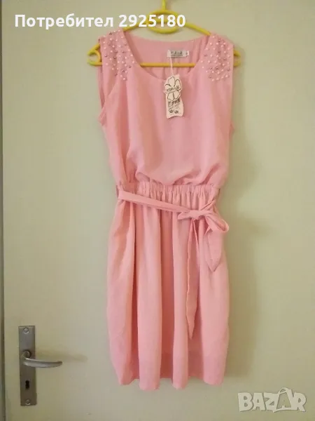 Дамска рокля с перли S/M, снимка 1