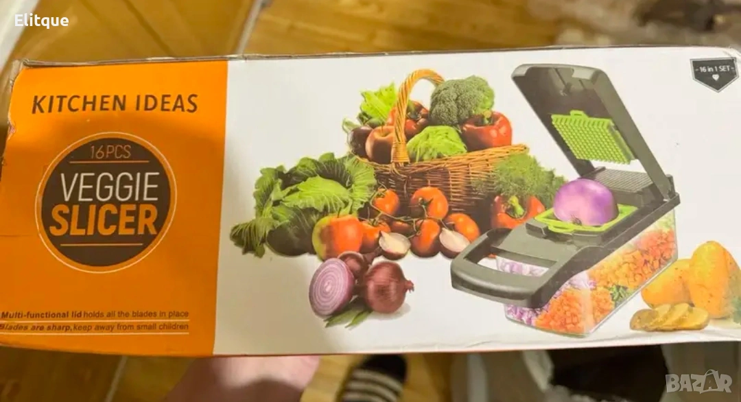 Кухненско ренде с контейнер Nicer Dicer Plus – 13 части 🥕, снимка 1