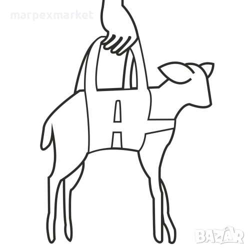 Удобен колан за теглене/повдигане на агнета, снимка 1