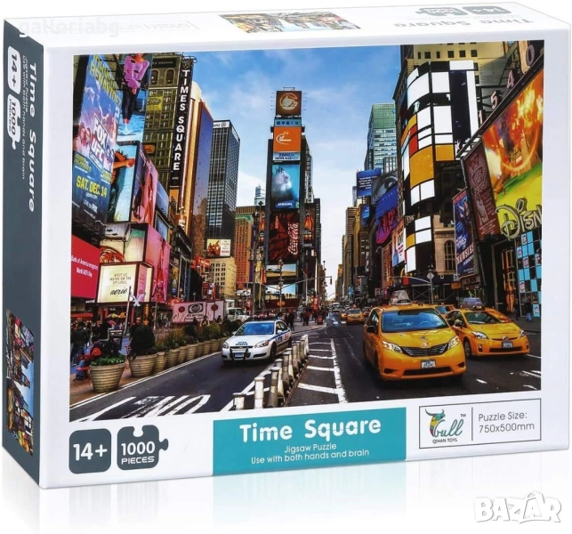 1000 части! Пъзел Time Square, New York (Таймс Скуеър,Ню Йорк), снимка 1