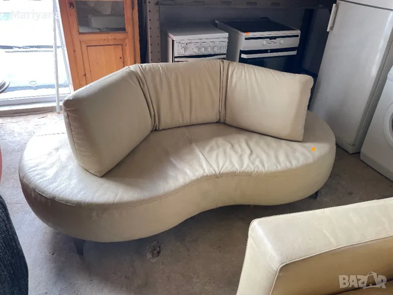 Кожено канапе , снимка 1