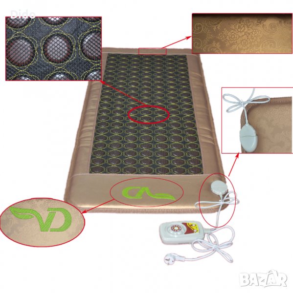 Турманиев матрак от турмалин и германий  Тегло8,000 kg  Код на продукт: TS0082, снимка 1