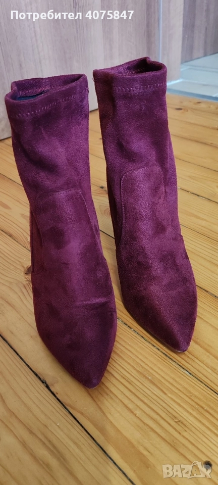 модерни велурени боти, снимка 1