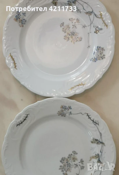 скъп сервиз 6 чинии с позлата НОВО, снимка 1