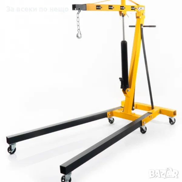 Хидравличен, сгъваем кран за двигатели тип жираф 2 тона JCB, снимка 1