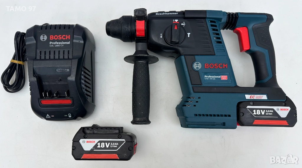 BOSCH GBH 18V-26 - Безчетков перфоратор 18V 2.6J, снимка 1