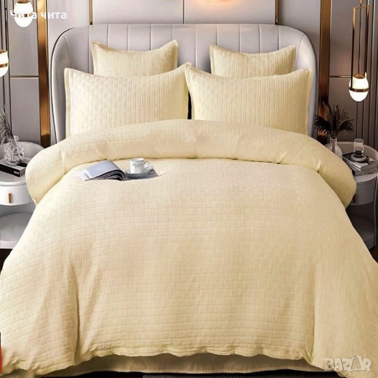 🛏 Луксозен комплект спално бельо от 100% памук, снимка 1