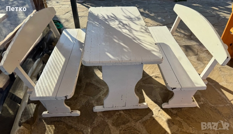 Продавам комплекти маси със скамейки, снимка 1