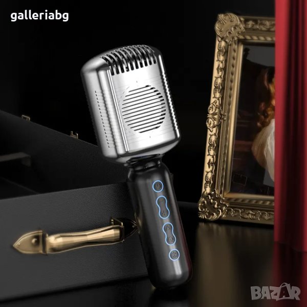 Bluetooth безжичен ретро микрофон за игра или караоке, снимка 1