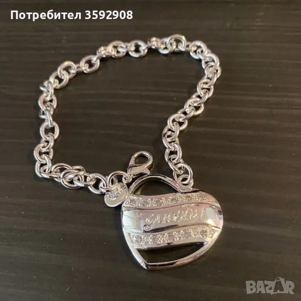 Сребърна гривна guess, снимка 1