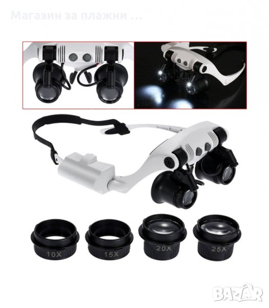 ЧАСОВНИКАРСКА ЛУПА, БИНОКУЛЯРНИ УВЕЛИЧИТЕЛНИ ОЧИЛА - код 9992, снимка 1