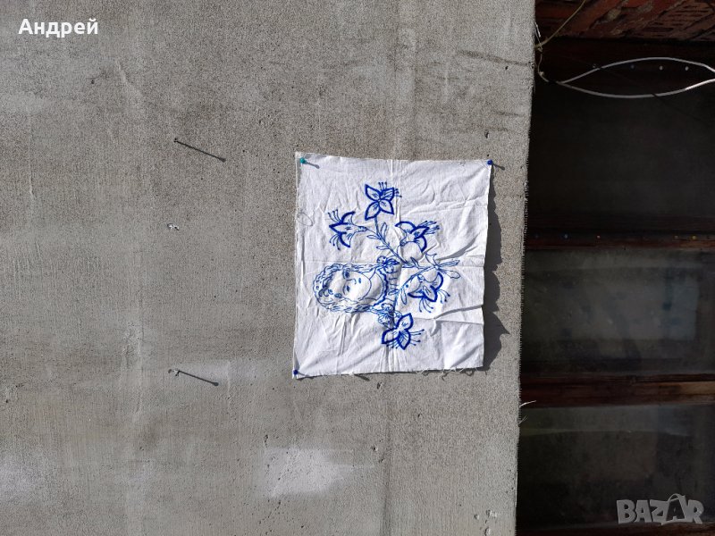 Старa бродирана калъфка за възглавница #57, снимка 1