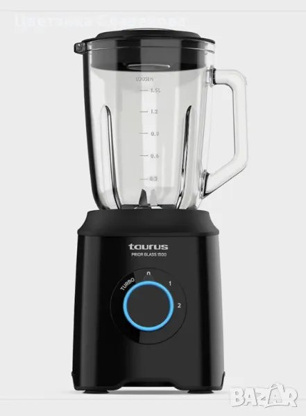 Блендер TAURUS PRIOR GLASS 1500 W JB1510C ЧЕРЕН, снимка 1
