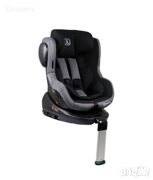 ISOFIX BabyGo, Rotativ 360, 0-18 кг, Черен, снимка 1