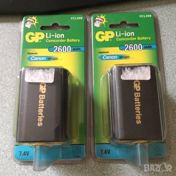 Батерии за видеокамера Canon BP-522 2600mAh, снимка 1