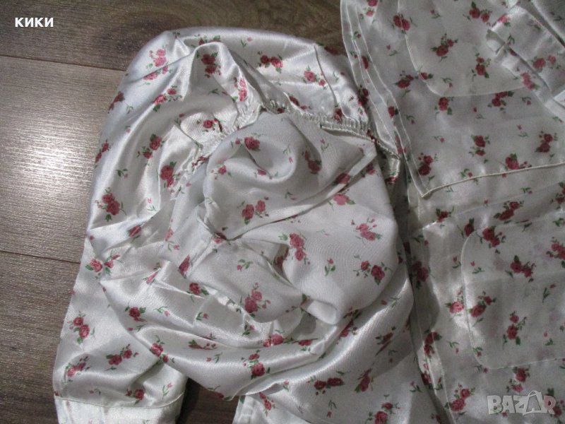 Дамска пижама сатен/халат, снимка 1