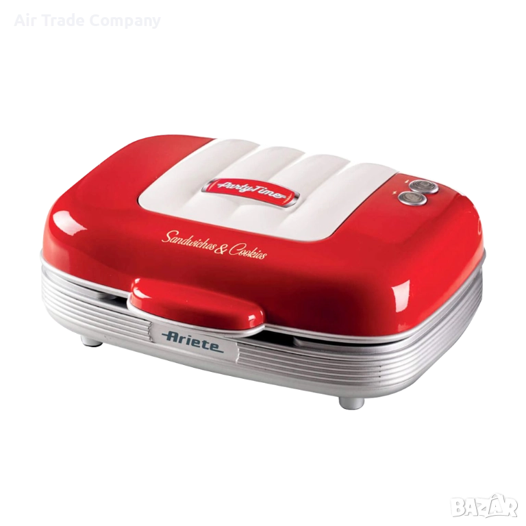 Уред 3 в 1 за донъти, мъфини и сандвичи Ariete – Party Time, снимка 1