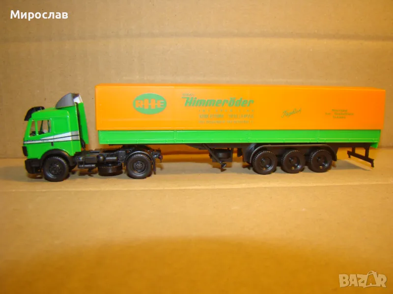 HERPA H0 1/87 MERCEDES BENZ  КАМИОН ТИР МОДЕЛ ИГРАЧКА КОЛИЧКА, снимка 1
