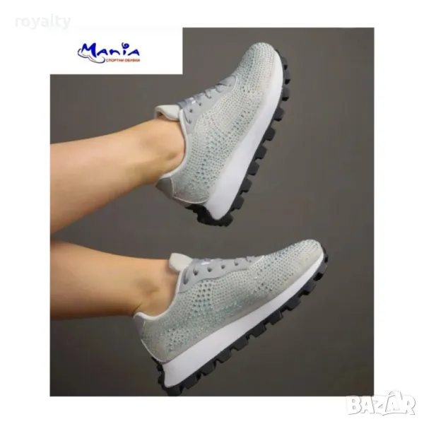 Дамски спортни обувки с камъни, снимка 1