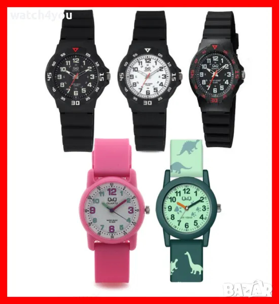 НОВ ДЕТСКИ ЧАСОВНИК Q&Q С ЯПОНСКИ МЕХАНИЗЪМ. ДЕТСКИ ЧАСОВНИЦИ QQ VR19J VR41J VQ13J ТОП, снимка 1