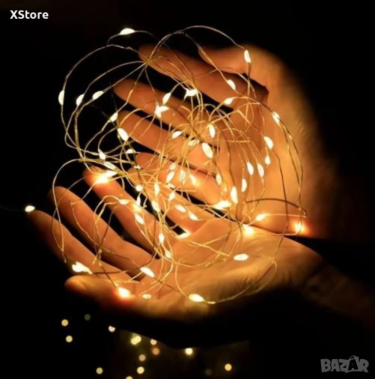 Приказни LED светлини струни 10 метра светодиодни SD14, снимка 1