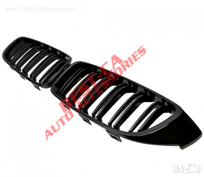 Черни двойни бъбреци пиано лак БМВ BMW F32 F33 F36 F82 F83 2013 - 2017 4-та серия, снимка 1