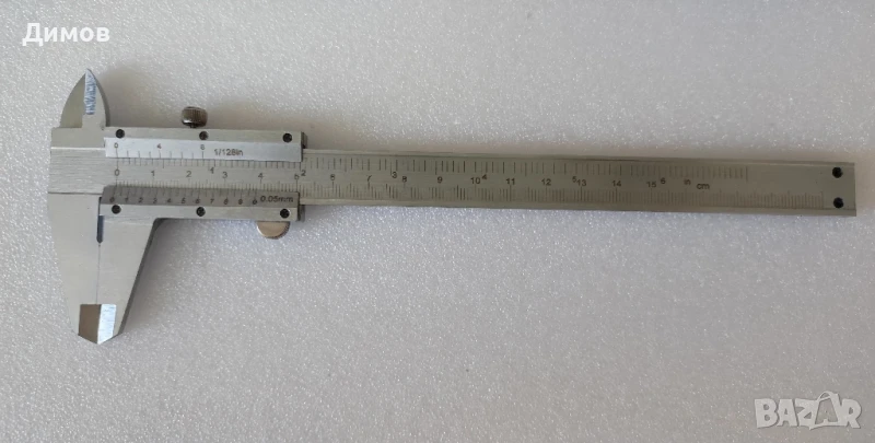 Шублер в инчове и милиметри , снимка 1