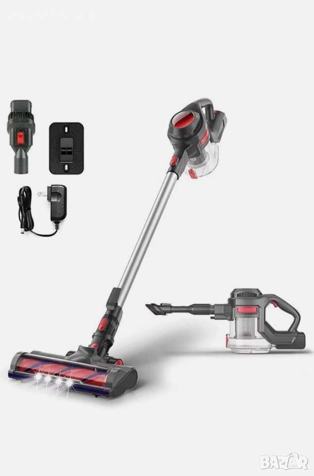 Moosoo XL-618A Безжична 4-в-1 прахосмукачка. Лека и много мощна. , снимка 1