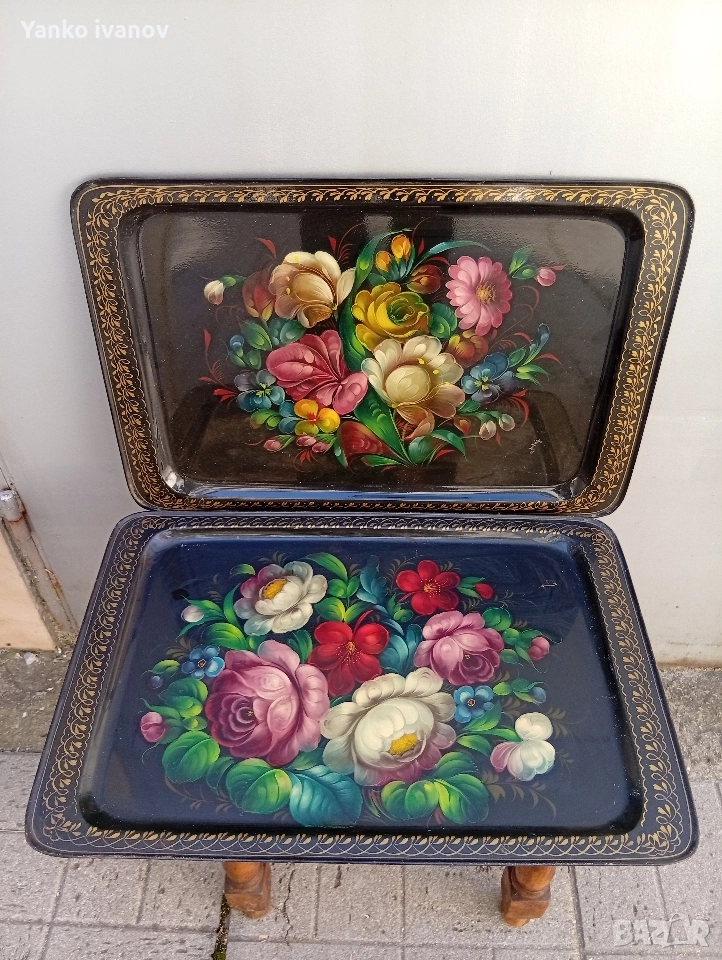 Поднос, емаил, снимка 1