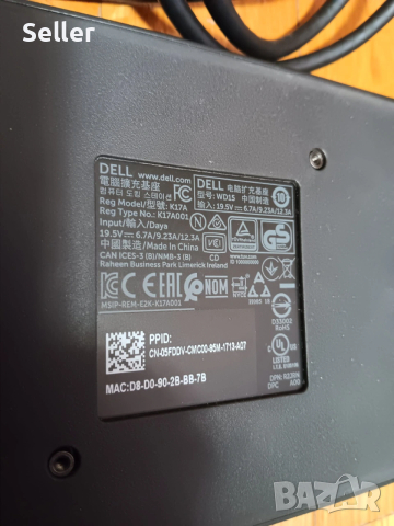 Оригинална универсална докинг станция с адаптер Dell WD15 USB-C Dock , снимка 3 - Друга електроника - 53407385