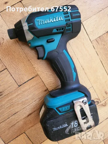 Импакт Makita DTD152, само с батерия (няма зарядно), 165 нютона.