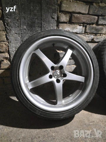 Лету джанти 18 цола 5-100 225/40/18 гуми, снимка 3 - Гуми и джанти - 53713054