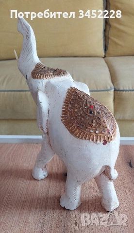 дърворезба фигура слон голяма за ценители , снимка 3 - Декорация за дома - 52431583
