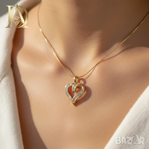 Ново Златно Колие с 0.55кт Естествени Диаманти, снимка 3 - Колиета, медальони, синджири - 43144901