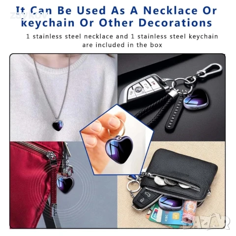 Мини гласов рекордер, цифров гласово активиран рекордер с колие, снимка 2 - Друга електроника - 50676149