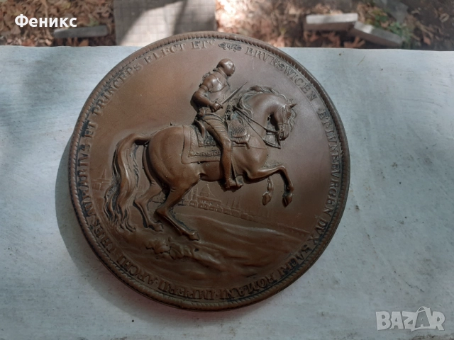 Стар голям английски плакет, снимка 2 - Антикварни и старинни предмети - 51512054