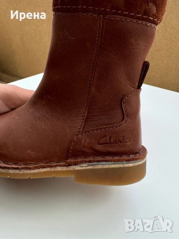 Детски ботушки Clarks естествена кожа-20,22,23 номер, снимка 2 - Детски боти и ботуши - 52621424