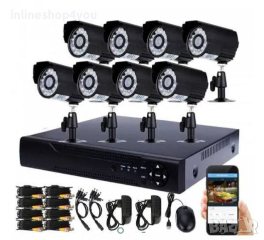Промо Dvr + 4 или 8 камери - "KIT" Комплект за видеонаблюдение, снимка 2 - Комплекти за видеонаблюдение - 31723380